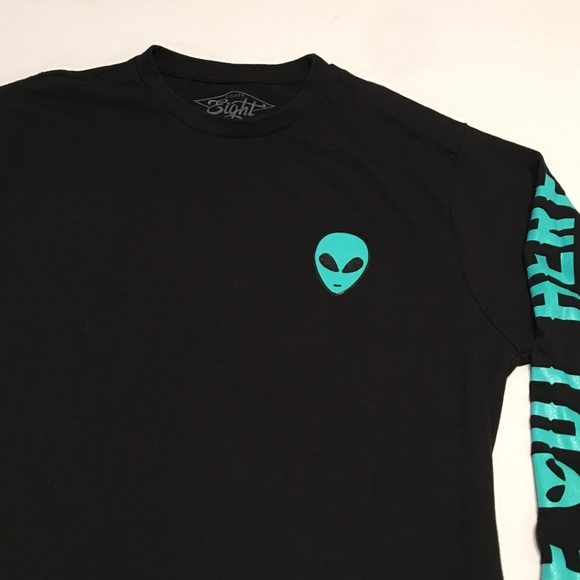Eighty Eight Alien Long Sleeve T-Shirt Size Medium - Picture 2 of 9
